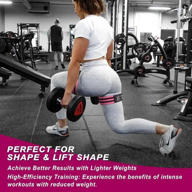 Alt view image 3 of 7 - BFR Occlusion Bands for Women Glutes,Blood Flow Restriction Bands for Legs, Butt & Hip Building, Workouts, Best Fabric Resistance Bands for Squat Butt & Thigh