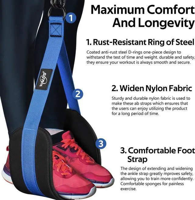 Alt view image 6 of 7 - Pull Up Assistance Bands, Heavy Duty Resistance Bands for Pull Up Bar, Pull Up Assist Band with Feet Rest, Pull Up Assist Band Strength Training Workout Equipment, Height Adjustable