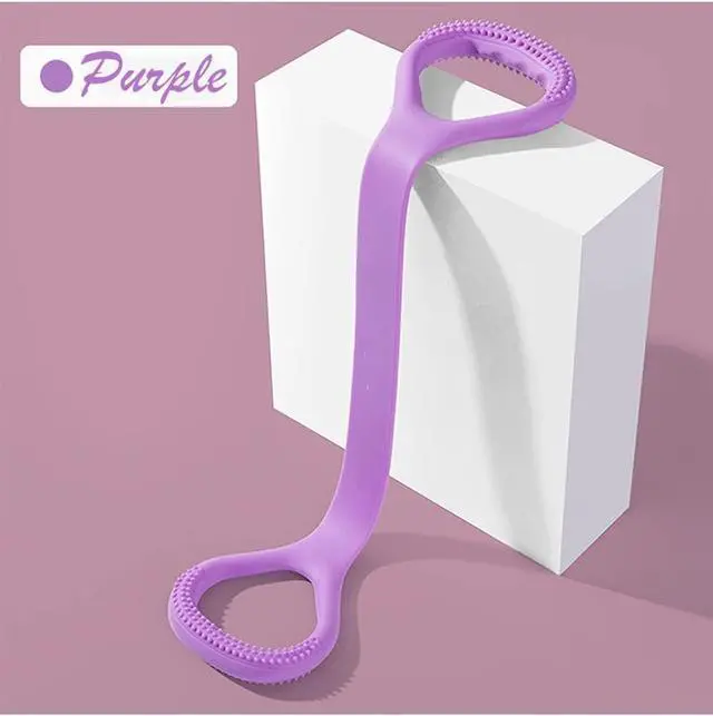 Alt view image 2 of 6 - Figure 8 Fitness Resistance Band, Arm|Back Training Elastic Ropes - Pure Barre Workout Chest Arm and Shoulder Stretch Bands Exercise Equipment for Physical Therapy,Yoga,Pilates, Stretching