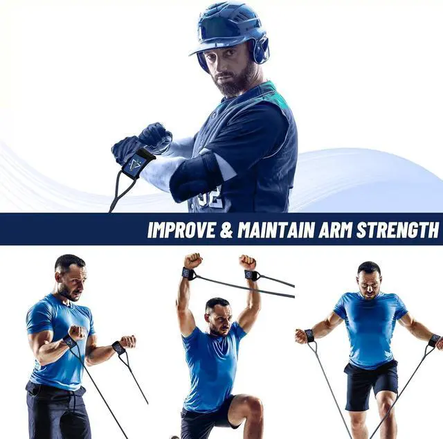 Alt view image 4 of 7 - Baseball Band Resistance Band for Pitchers, Arm Trainer for Throwing Training, 40lb