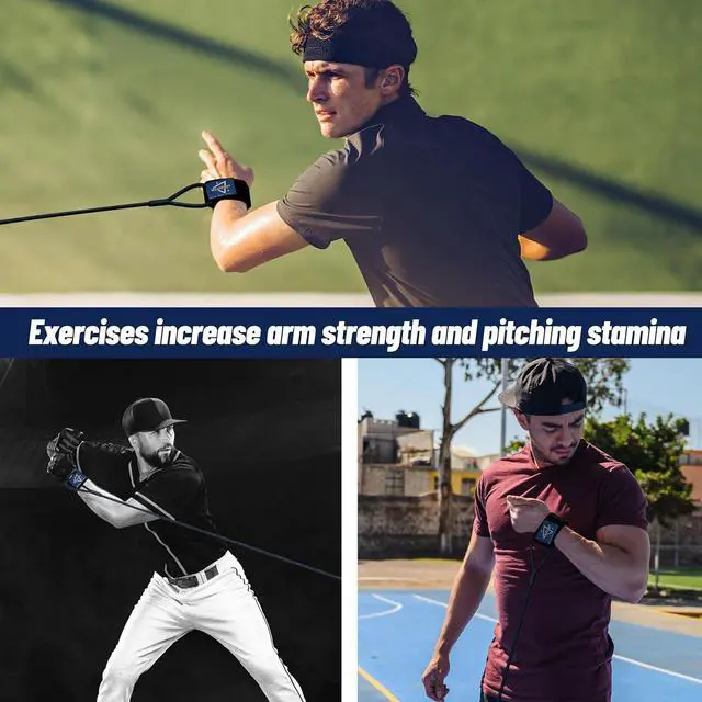 Alt view image 6 of 7 - Baseball Band Resistance Band for Pitchers, Arm Trainer for Throwing Training, 40lb