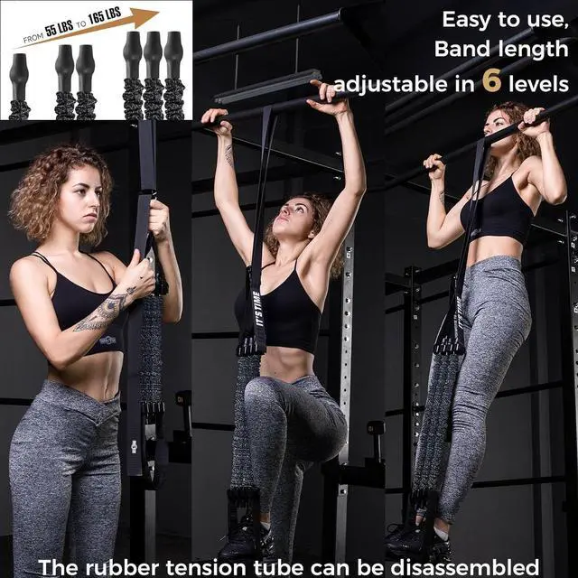 Alt view image 2 of 5 - Innstar Pull Up Assistance Bands, 3 Heavy-Duty Adjustable Pull Up Bands Set, Pull Up Bands Assistance Bands for Enhanced Strength Training