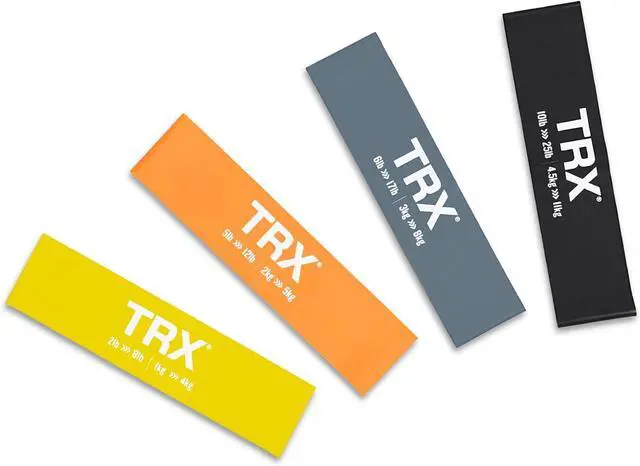 Main image of TRX Training Exercise Bands, Exercise Bands for Working Out, Increase Exercise Intensity, Portable Workout Equipment for Women and Men, Set of 4