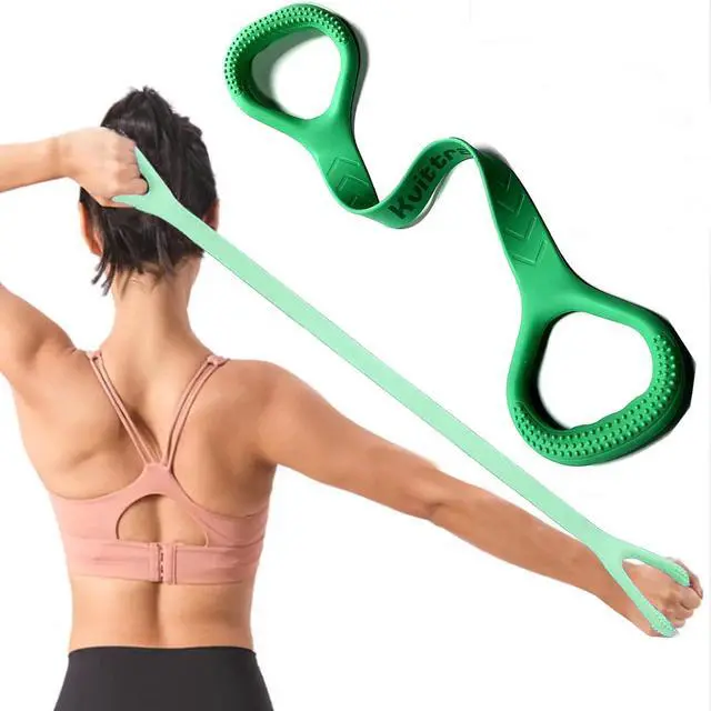 Main image of Figure 8 Resistance Band, Arm Back Shoulder Exercise Elastic Rope Stretch Fitness Band, Foot, Leg, Hand Stretcher, Arm Exerciser for Yoga Pilates Stretching Physical Therapy, Home Gym Workout