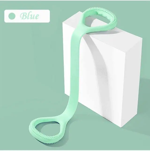 Alt view image 4 of 6 - Figure 8 Resistance Band, Arm Back Shoulder Exercise Elastic Rope Stretch Fitness Band, Foot, Leg, Hand Stretcher, Arm Exerciser for Yoga Pilates Stretching Physical Therapy, Home Gym Workout