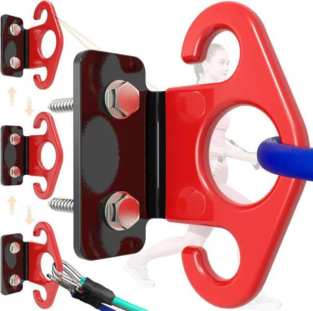 Main image of Resistance Band Wall Anchors, Wall Mounted Modular Hooking Platform, Workout Wall Mount Anchor, Training Anchor Mounted Hook Exercise Station for Home Gym Workouts,Yoga,Fitness,Strength Training