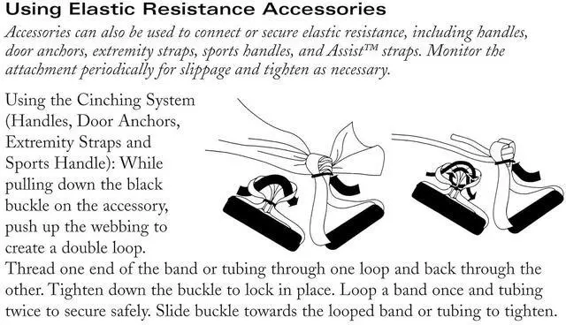 Alt view image 5 of 7 - THERABAND Resistance Tubes, Professional Latex Elastic Tubing, Upper & Lower Body, Core Exercise, Physical Therapy, Lower Pilates, At-Home Workouts, & Rehab, 5 Foot, Yellow, Red, & Green, Beginner Set