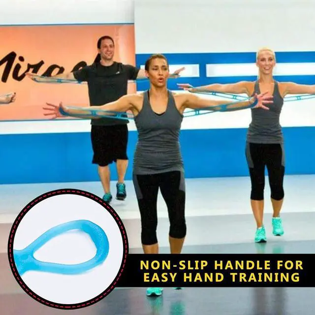 Alt view image 3 of 6 - Walk at Home Workout Bands 7 Ring Adjustable Resistance Bands for Working Out Home Workout Walking Exercise Workout Bands Fitness Program Exercise Bands Stretch Bands for Recovery