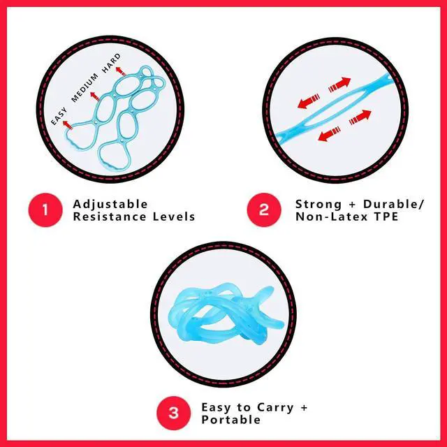 Alt view image 5 of 6 - Walk at Home Workout Bands 7 Ring Adjustable Resistance Bands for Working Out Home Workout Walking Exercise Workout Bands Fitness Program Exercise Bands Stretch Bands for Recovery