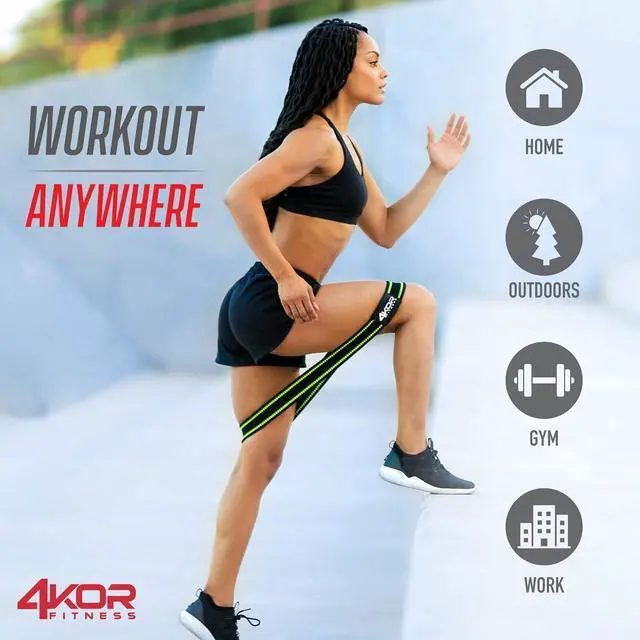 Alt view image 5 of 7 - Resistance Loop Band Set, Perfect for Crossfit, Yoga, Physical Therapy, and Booty Building