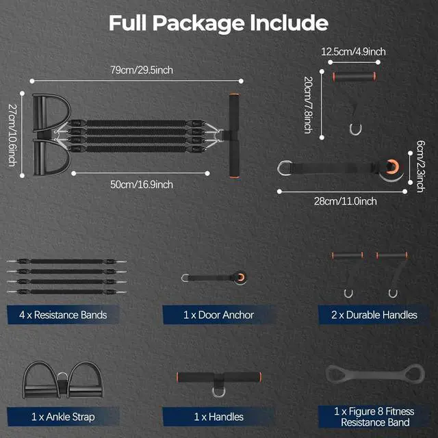 Alt view image 7 of 7 - Pedal Resistance Band, Exercise Bands With Handles, Elastic Sit Up Pull Rope, Workout Equipment for Physical Therapy, Home Fitness, Strength Training With 8 Shape Fitness Band