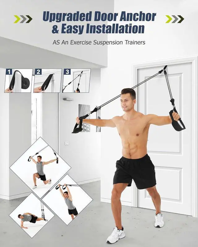 Alt view image 5 of 7 - Upgraded Pilates Bar Kit with Resistance Bands Natural Latex for Women & Men, Heavy-Duty Stainless Steel Multifunctional Yoga Pilates Stick for Home Gym Exercise Fitness Equipment Full-Body Workouts