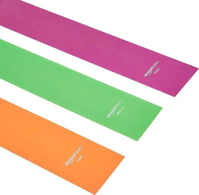 Alt view image 2 of 5 - Basics Resistance Bands, Set of 3, Orange/Green/Pink