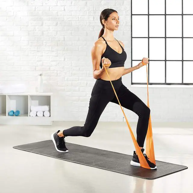 Alt view image 5 of 5 - Basics Resistance Bands, Set of 3, Orange/Green/Pink