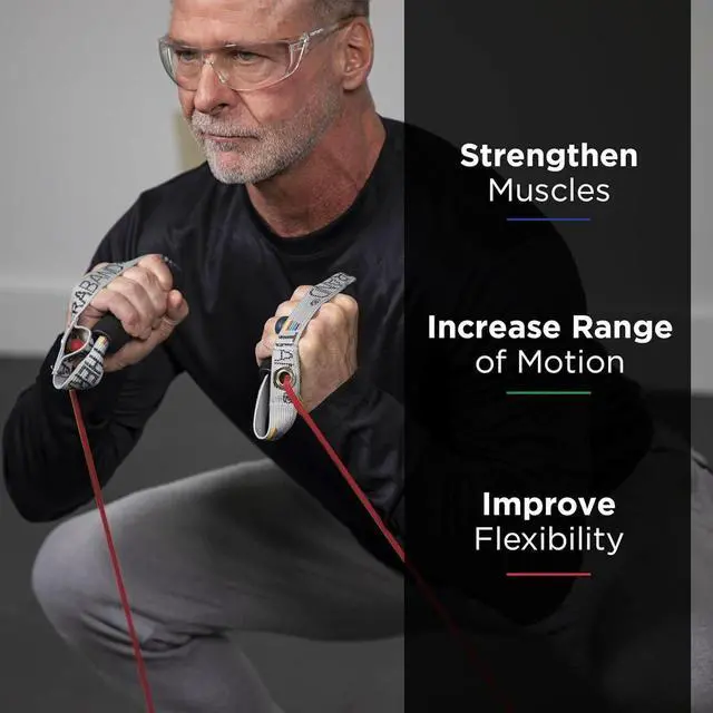 Alt view image 5 of 7 - THERABAND Resistance Tubes, Professional Latex Elastic Tubing with Soft Handles, Full Body Exercise, Physical Therapy, Lower Pilates, At-Home Workouts, & Rehab, 48 Inch, Red, Medium, Beginner Level 3