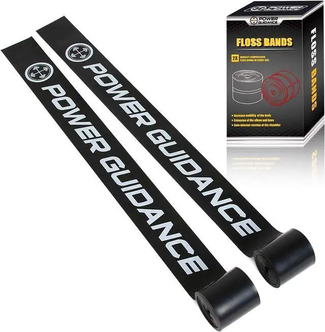 Main image of POWER GUIDANCE Muscle Floss Bands - Compression Bands - Mobility & Recovery Bands - for Improving Movement, Increasing Circulation & Reducing Soreness