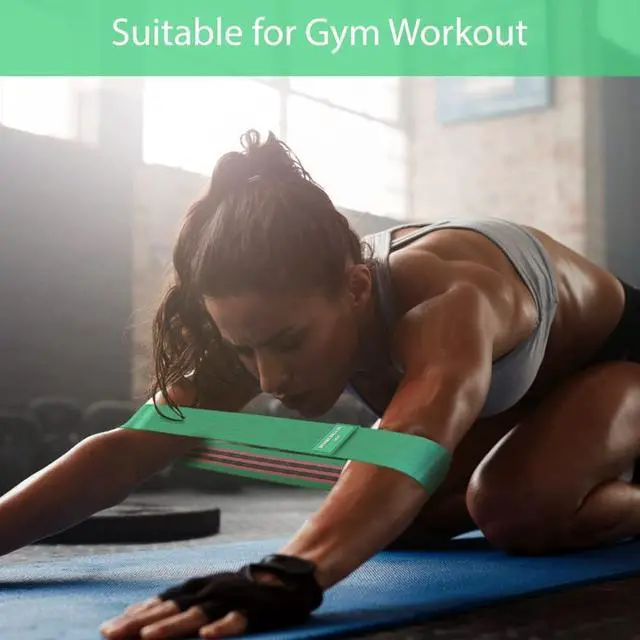 Alt view image 5 of 7 - Desire Deluxe Resistance Band Exercise Workout Equipment Bands Set for Working Out Physical Therapy - Men & Women Elastic Stretch Booty Gym Equipment Accessories - Home, Fitness, Pilates, Yoga Pack 3