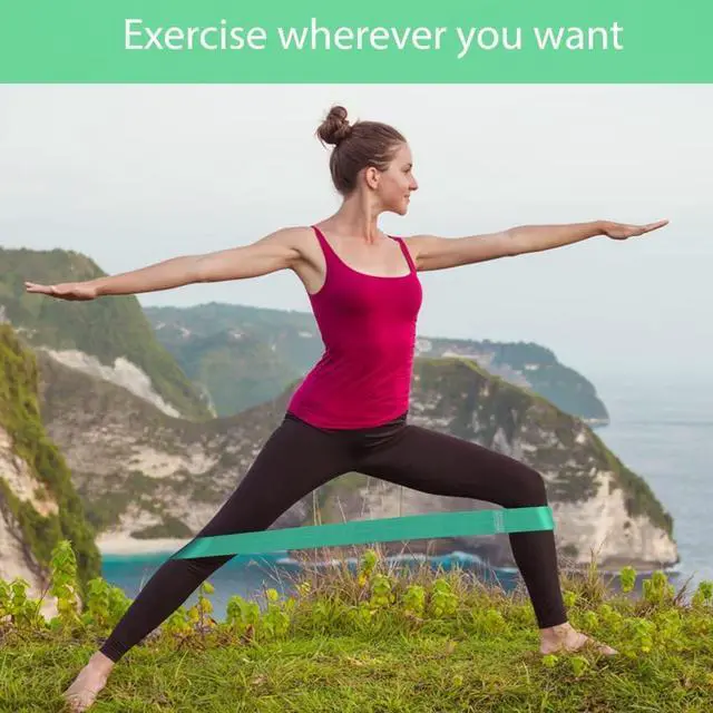 Alt view image 6 of 7 - Desire Deluxe Resistance Band Exercise Workout Equipment Bands Set for Working Out Physical Therapy - Men & Women Elastic Stretch Booty Gym Equipment Accessories - Home, Fitness, Pilates, Yoga Pack 3