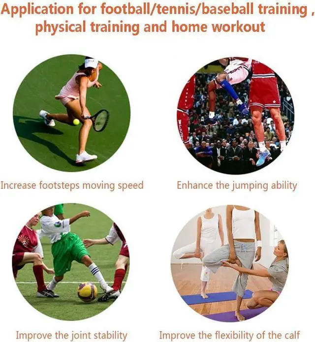 Alt view image 4 of 7 - Ankle Resistance Training Speed and Agility Training Tool Ankle Resistance Bands for Football Basketball Taekwondo Yoga Boxing Soccer Kick Boxing Thai Punch Karate Running