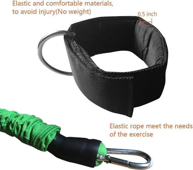 Alt view image 6 of 7 - Ankle Resistance Training Speed and Agility Training Tool Ankle Resistance Bands for Football Basketball Taekwondo Yoga Boxing Soccer Kick Boxing Thai Punch Karate Running