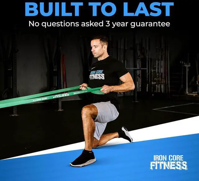Alt view image 2 of 7 - Pull Up Assistance Resistance Bands - Long Loop Power Bands for Men and Women - Strength Power Flexibility Training at Home & Gym - Ebooks & Workout Chart Included by Iron Core Fitness