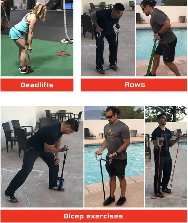 Alt view image 3 of 7 - WODFitters Home Gym Handles - Portable Home Gym Workout Equipment for Resistance Bands - Full Body Workout Kit for Home and Travel - KX10 Handle Set (No Bands)