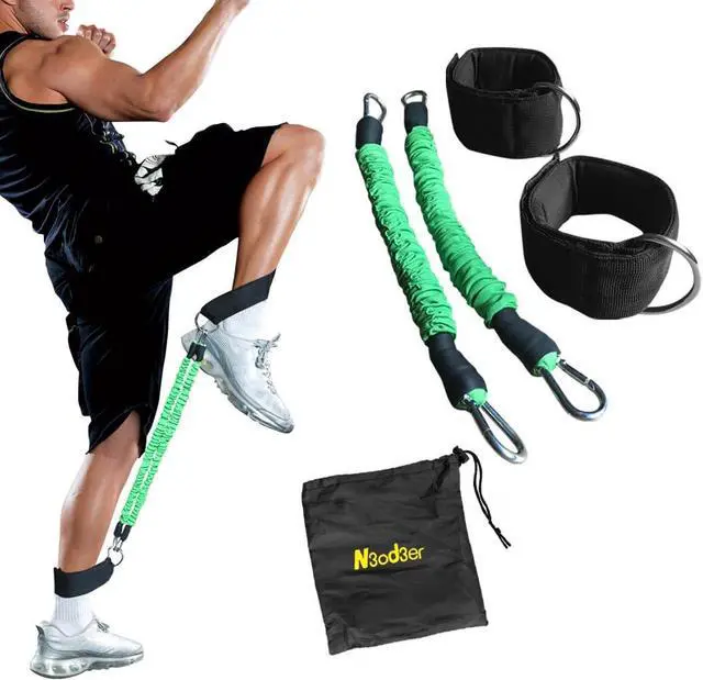 Alt view image 2 of 7 - Ankle Resistance Training Speed and Agility Training Tool Ankle Resistance Bands for Football Basketball Taekwondo Yoga Boxing Soccer Kick Boxing Thai Punch Karate Running