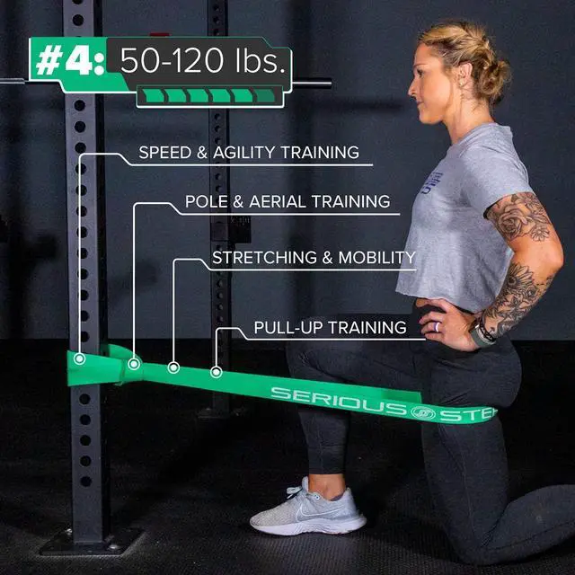 Alt view image 5 of 7 - Serious Steel 41" Assisted Pull-up Band, Heavy Duty Resistance Band Sets, Stretching, Powerlifting, Resistance Training and Pull Up Assistance Bands