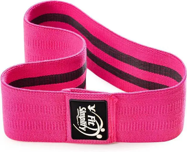 Alt view image 2 of 5 - Fit Simplify Non Slip Fabric Resistance Hip Bands, Set of 3