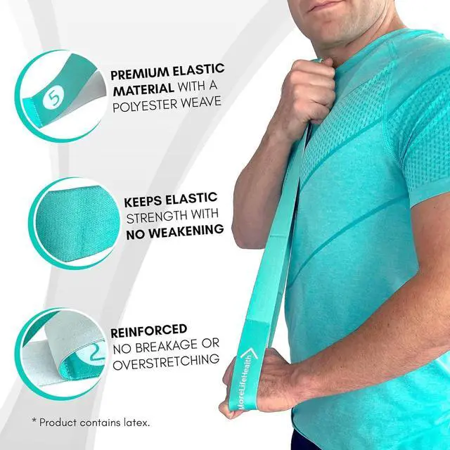 Alt view image 6 of 6 - Resistance Bands for Seniors - Exercise Band to Improve Mobility and Strength - Standing & Chair Exercises for Seniors Including Videos and Printable Exercise Instructions