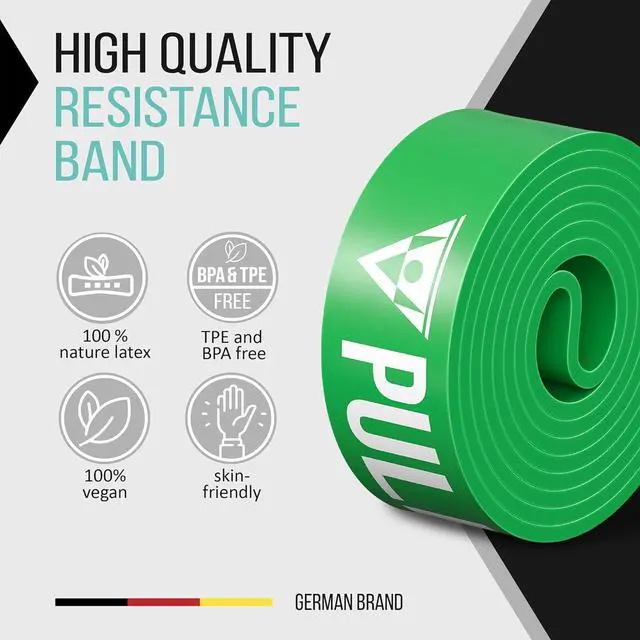 Alt view image 2 of 7 - PULLUP & DIP Fitness Bands, Resistance Bands with Bag, Door Anchor (with Sets) and Exercise Guide - Single & in Value Set, Pull-Up Band Fitness Band for Calisthenics