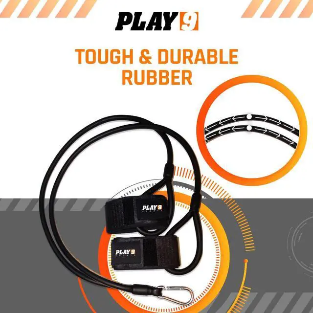 Alt view image 7 of 7 - Play 9 Sports Resistance Exercise Bands Baseball Activation Elastic Training Athletes Equipment Bands