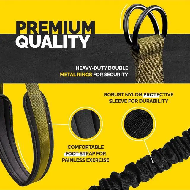 Alt view image 6 of 7 - Pull Up Assistance Bands Set - 4 Heavy-Duty Pull Up Bands, Height Adjustable Strap & Comfortable Foot Strap - Stackable Pull Up Resistance Bands for Pull Ups