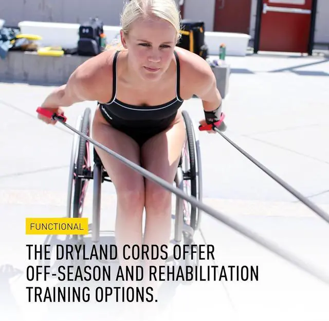 Alt view image 7 of 7 - FINIS Dryland Cords - Swim Resistance Bands for Strength & Flexibility - Simulates Swim Strokes - All Ages