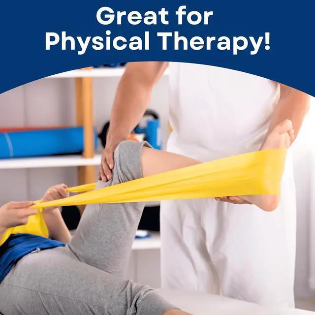 Alt view image 6 of 7 - RMS Resistance Bands with Instruction Guide & Carry Bag - Latex Free Exercise Band for Working Out, Physical Therapy, Rehab, Stretch, Yoga & Pilates, Set of 3