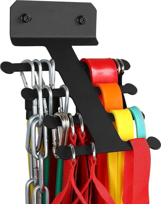 Main image of Resistance Rack Band Storage Hanger Gym Equipment Organizer Pull Up Bands Jump Ropes, Storage Rack for Home Gym