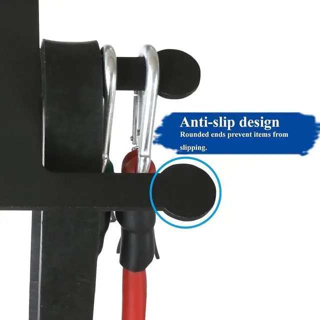 Alt view image 5 of 7 - Resistance Rack Band Storage Hanger Gym Equipment Organizer Pull Up Bands Jump Ropes, Storage Rack for Home Gym
