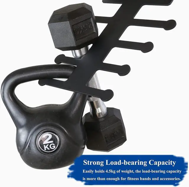 Alt view image 6 of 7 - Resistance Rack Band Storage Hanger Gym Equipment Organizer Pull Up Bands Jump Ropes, Storage Rack for Home Gym