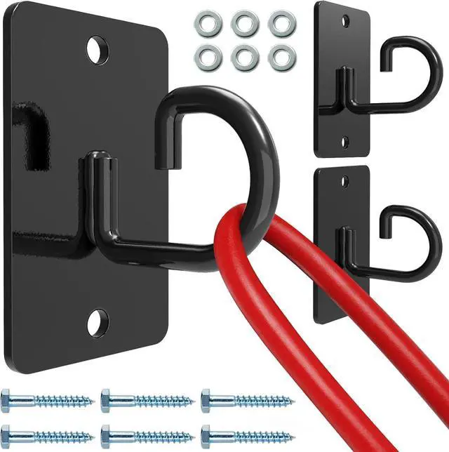 Main image of (3PCS) Wall Mount Workout Anchors,Resistance Band Wall Anchor,Space Saving Wall Mount Workout Anchors for Home Gym WorkoutsBody Weight Straps, Suspension Training, Exercise,Stretching,Yoga