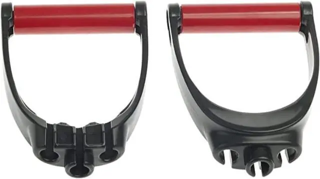 Main image of Lifeline Triple Grip Handles Fit Up to Three Resistance Cables for Continuous Muscle Tension Training , Black/Red