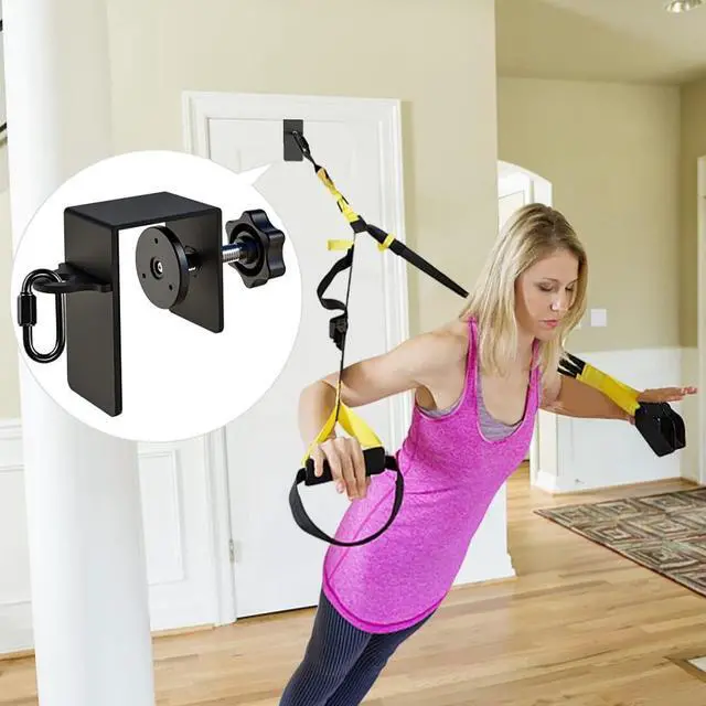 Alt view image 2 of 6 - SELEWARE Door Anchor for Resistance Bands Home Gym Workout Door Mount Attachment for Body Weight Straps, Strength Training, Physical Therapy Exercise