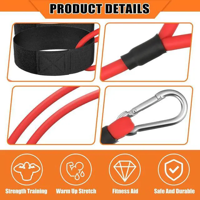 Alt view image 4 of 6 - Skylety 3 Pcs Baseball Resistance Bands Youth & Adult Exercise Baseball Pitching Training Bands, 3 Levels 20/30/50 Lbs