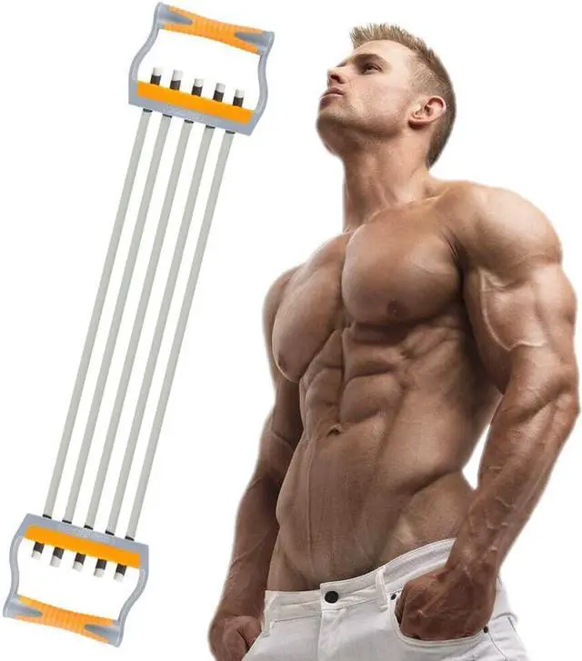 Main image of TOCO FREIDO Chest Expander | Arm Training, 5 Tubes Ajustable Arm Strength Trainer, Exercise Resistance Bands for Home Fitness Muscle Training Body Building