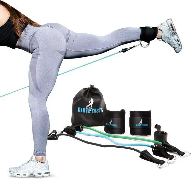 Main image of Glute-Tastic - Ankle Kickback Strap with Resistance Bands for Butt & Hip Exercises
