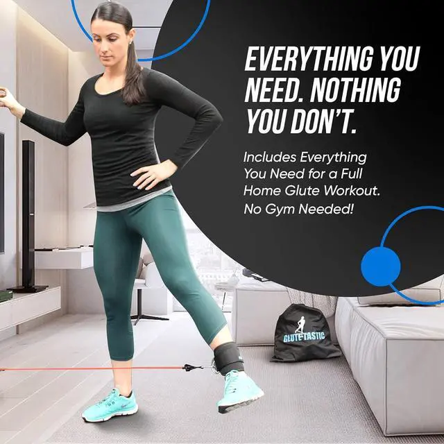 Alt view image 7 of 7 - Glute-Tastic - Ankle Kickback Strap with Resistance Bands for Butt & Hip Exercises