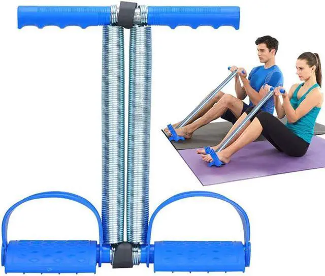 Main image of Elastic Sit Up Equipment, Pull Rope Dual Spring Tension Foot Pedal Sit Up Equipment for Abdominal, Leg Exerciser Tummy Trimmer Sport Fitness Slimming Training Bodybuilding at Home Gym