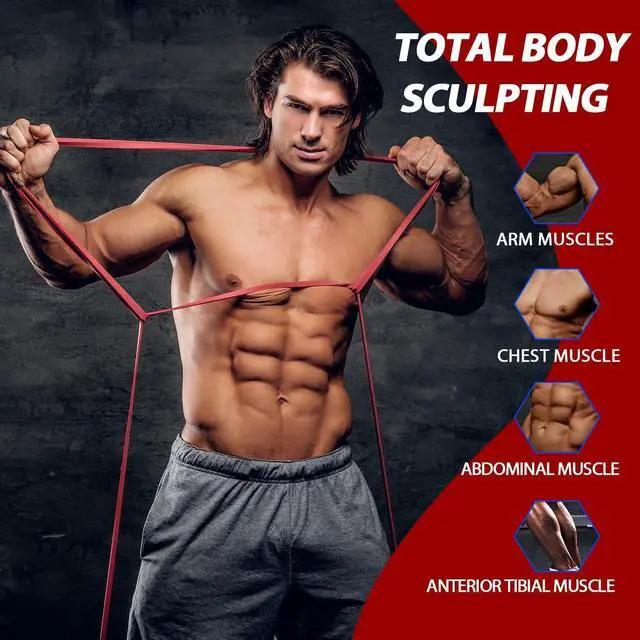 Alt view image 5 of 6 - LEEKEY Resistance Bands, Exercise Bands with Handles,Pull Up Assist Bands - Bands for Working Out,Band for Men and Women Fitness Training, Physical Therapy,Home Workouts