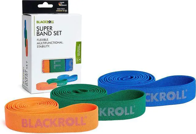 Main image of BLACKROLL - Super Band Set, Long Bands for Working Out, Resistance Bands for Legs and Glutes, Workout Bands for Stretching and Exercise, Booty Bands for Home Gym Equipment