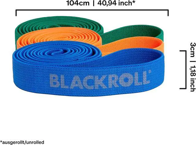 Alt view image 6 of 7 - BLACKROLL - Super Band Set, Long Bands for Working Out, Resistance Bands for Legs and Glutes, Workout Bands for Stretching and Exercise, Booty Bands for Home Gym Equipment