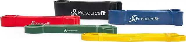 Alt view image 2 of 6 - ProsourceFit Xfit Power Resistance Bands, Heavy Duty 41 Long for Cross-Training, Assisted Pull-Ups, Powerlifting, Mobility, Full Body Workouts and Stretching